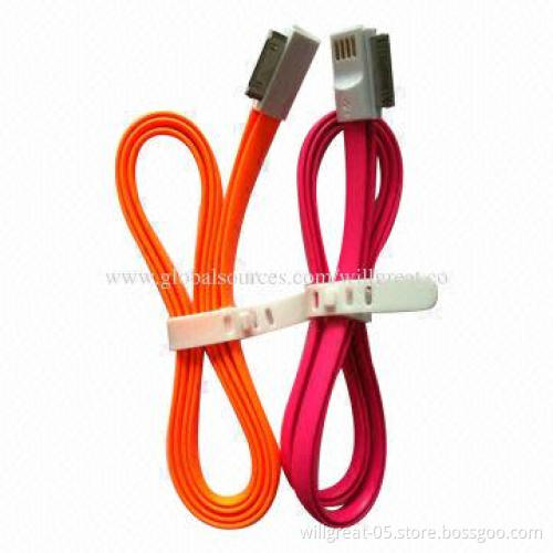 TPE Cables for IP4/4S, Charging and Data Transfer, Different Colors Available